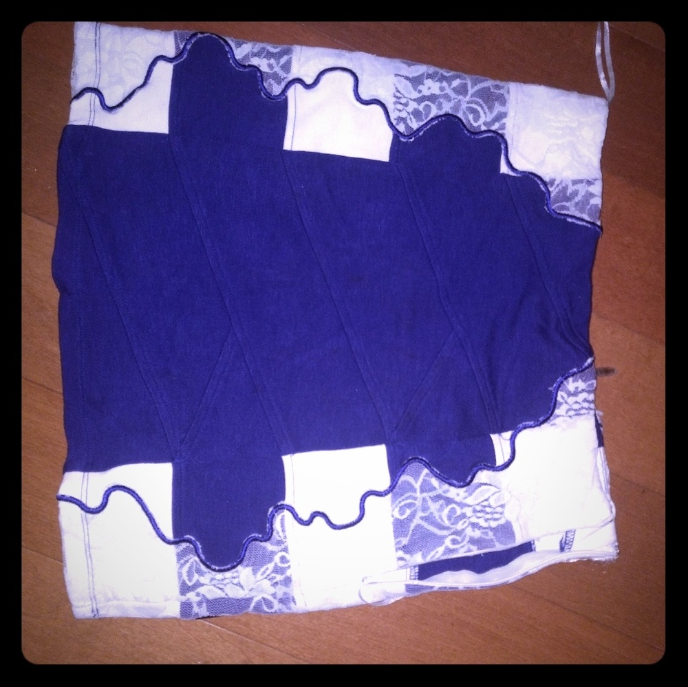 Blue miniskirt